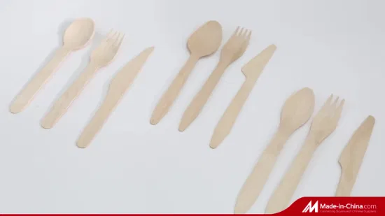 Disposable Biodegradable Compostable Wooden Cutlery Dinnerware Tableware Kitchen Utensils Fork