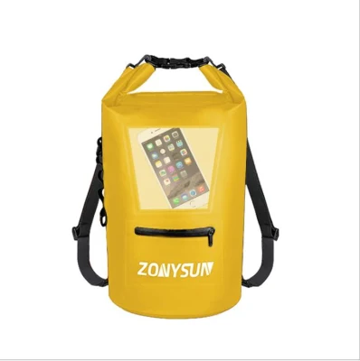Manufacturers Direct New Waterproof Bucket Bag Support Mobile Phone Touch Screen Bucket Bag Large Capacity PVC Environment