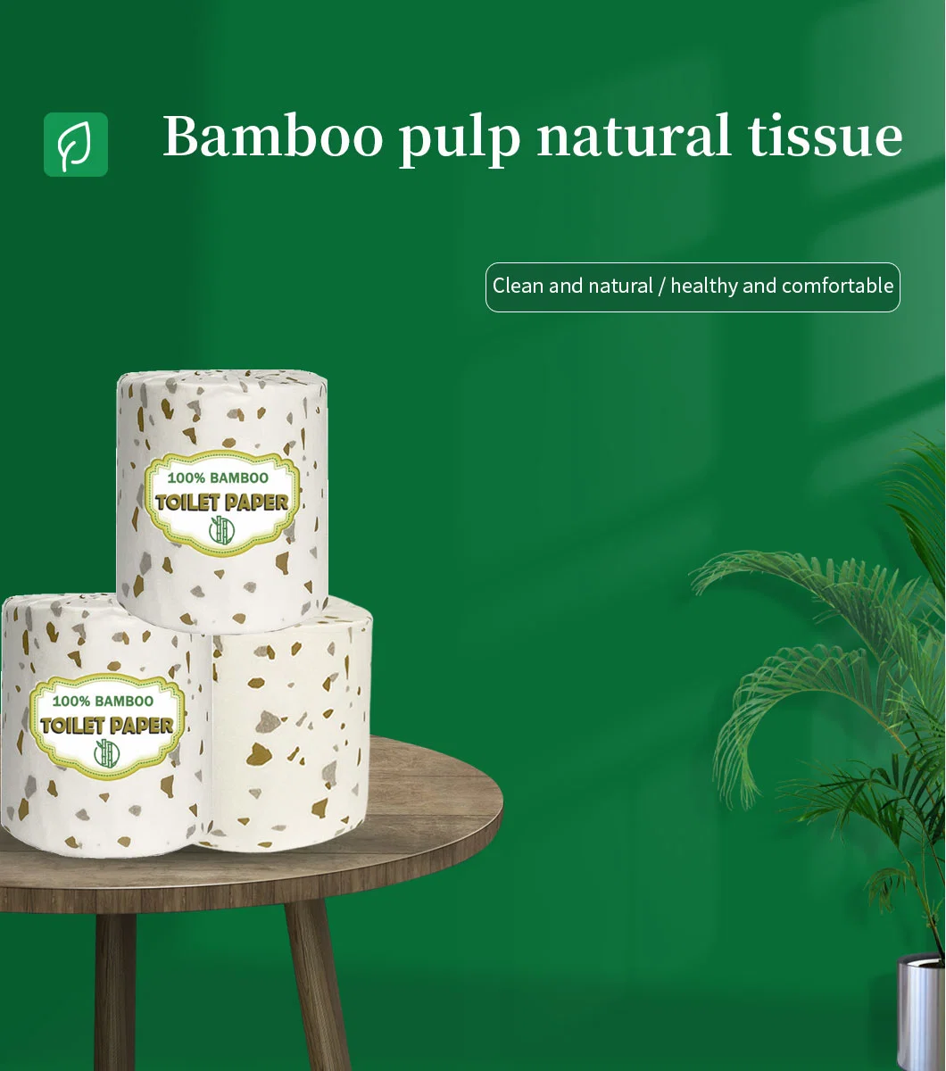 Embossed Virgin Bamboo Pulp Tissue Paper/Cheap Toilet Paper/Custom Soft Toilet Tissue Roll Manufacturer Recycled Bleached Unbleached OEM Item