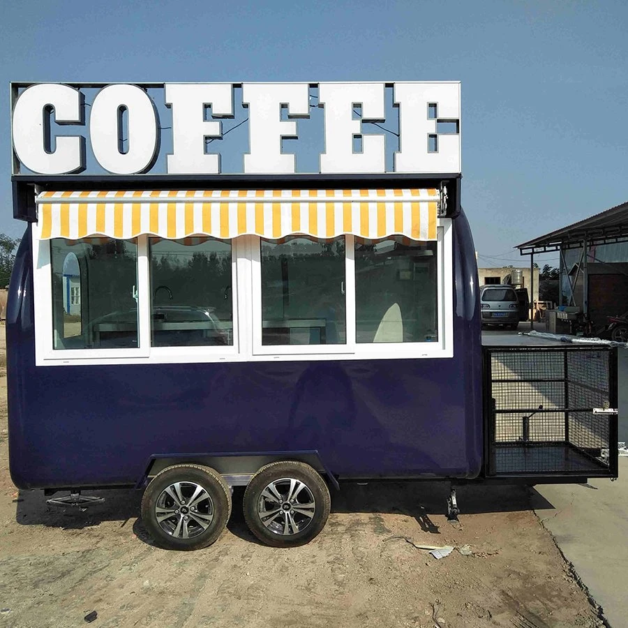 New Design Mobile Ice Cream Food Truck Kitchen Trailer Shopping Carts Hot Selling New Items